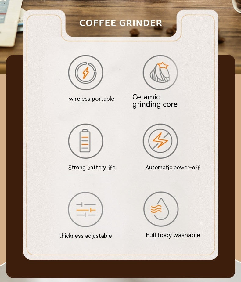 Electric Coffee Grinder Household Small Automatic - KuzuSHOP