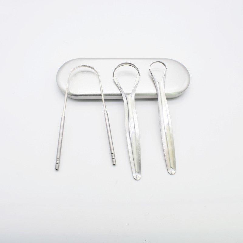 Stainless Steel Tongue Scraper Oral Care Tools - KuzuSHOP