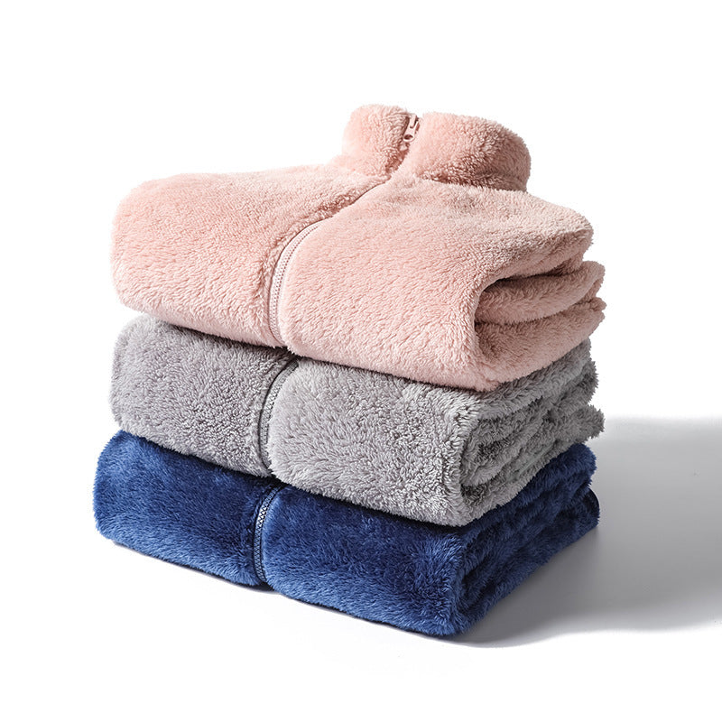 Couple Outdoor Fleece Cardigan For Men And Women To Keep Warm Double-sided