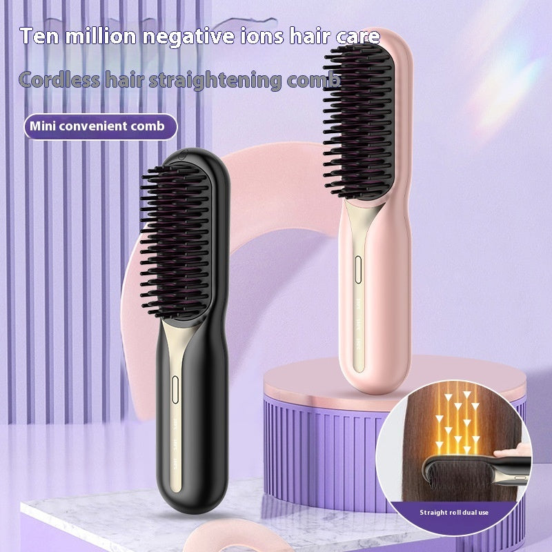 Home Straight Comb Wireless Charging Hair Straighteners - KuzuSHOP