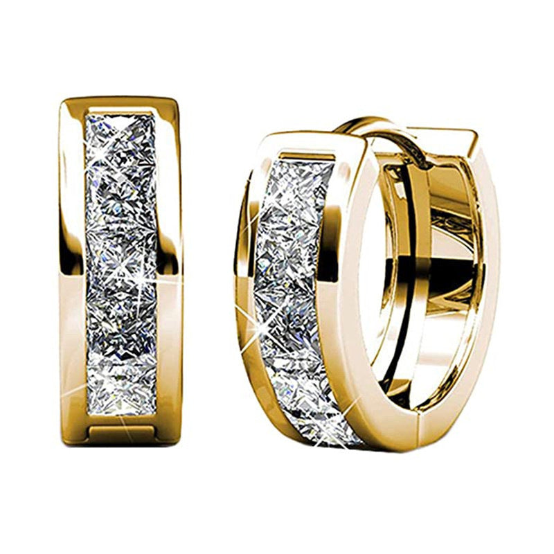 Temperament Wild Fashion Men And Women Square Simple Earrings - KuzuSHOP