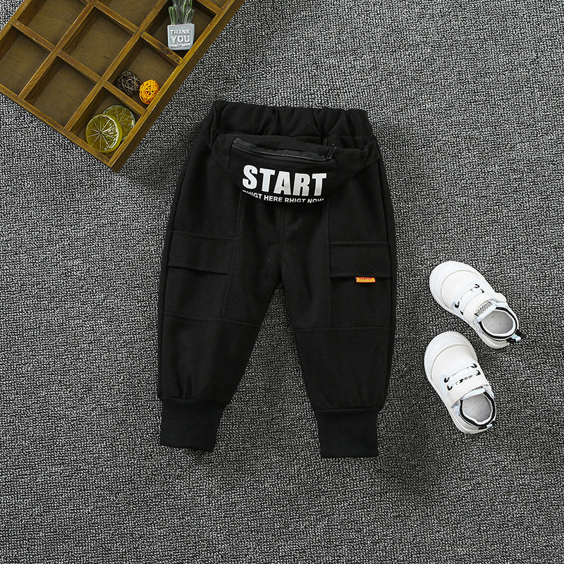 Boys' Spring And Autumn Western Style Casual Pants Children's Workwear - KuzuSHOP