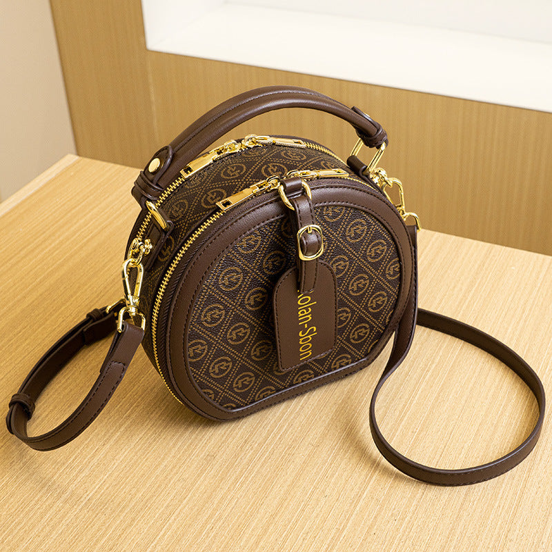 Fashion Small Round Bag Retro Handbag Commuter - KuzuSHOP