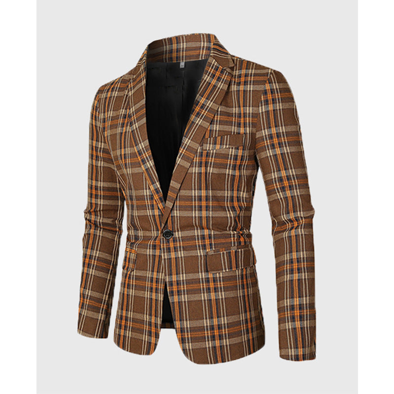 Spring New Striped Suit Jacket Men's Casual - KuzuSHOP
