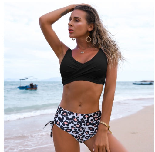 Twist Bikini Women High Waist Swimsuit Summer Beach Clothes - KuzuSHOP