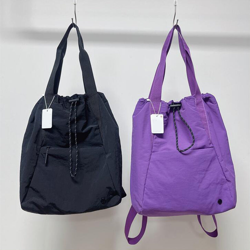 Waterproof Backpack With Drawstring Design Fashion Sports Fitness Yoga Backpack For Women Shoulder Bag Commuter Storage Handbag - KuzuSHOP
