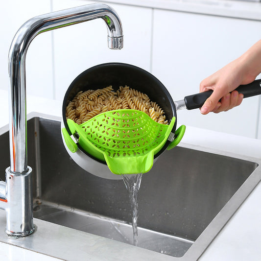 Kitchen Gadgets Silicone Pot Side Drain Stopper - KuzuSHOP