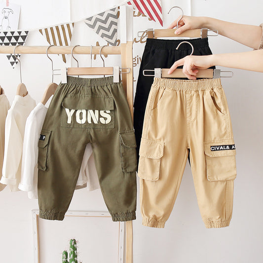 Spring And Autumn All-match Casual Pants Western Style Tooling Pants - KuzuSHOP