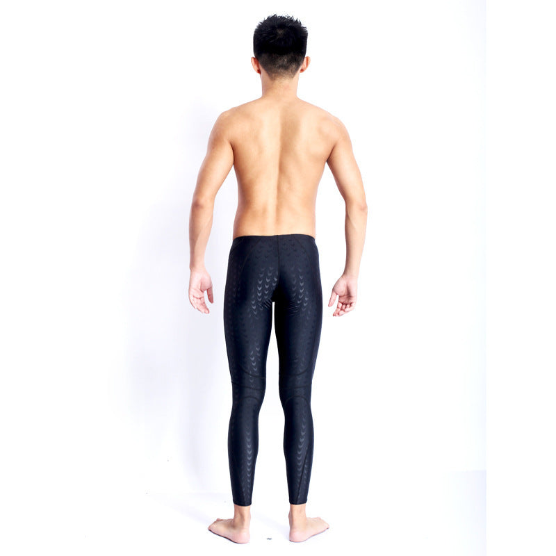 Competition Professional Long Quick-drying Drag Reduction Long Swimming Trunks - KuzuSHOP