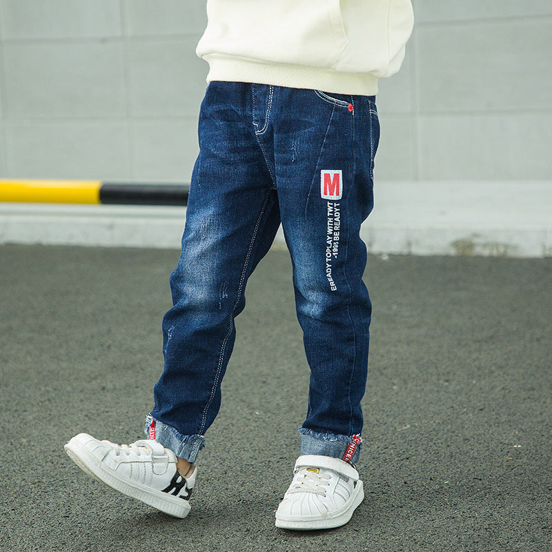 Fashion Jeans For Boys, Children, Korean Style, Long Pants - KuzuSHOP