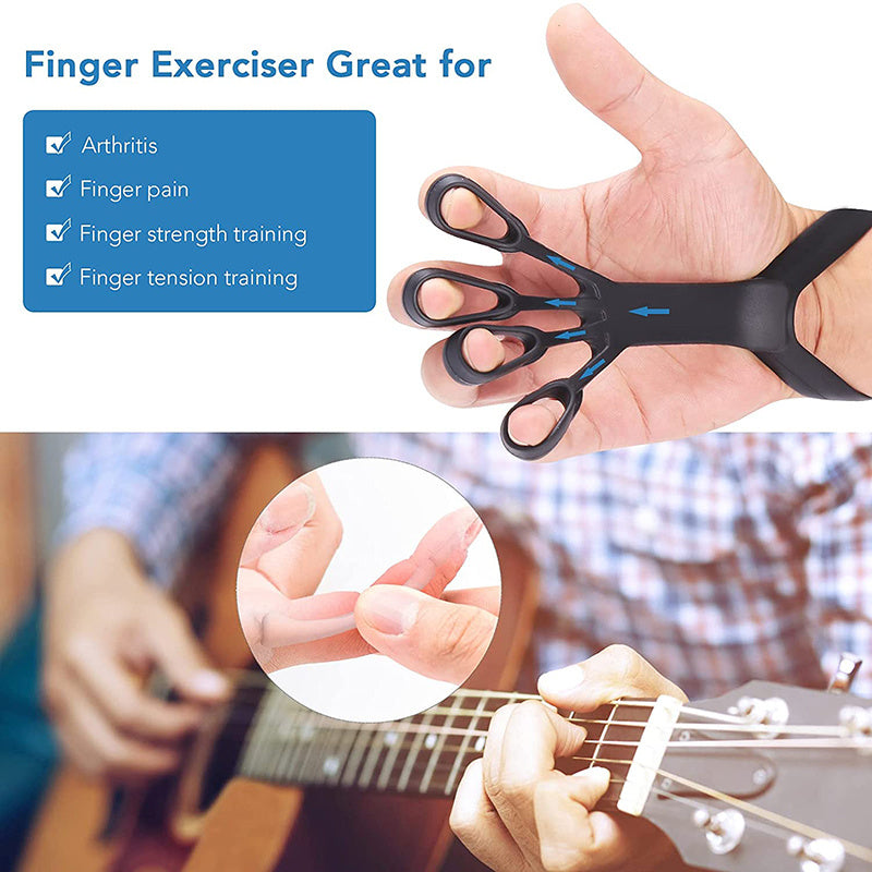 Silicone Grip Device Finger Exercise Stretcher Arthritis Hand Grip Trainer Strengthen Rehabilitation Training To Relieve Pain - KuzuSHOP