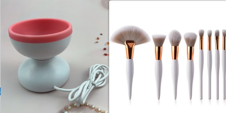 Portable USB Makeup Brush Cleaner Machine Electric Cosmetic Brush Cleaning Washing Tools Automatic Clean Makeup Brushes - KuzuSHOP