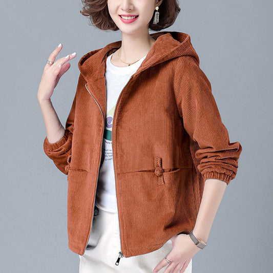 Autumn And Winter New Corduroy Women's Jacket Popular Leisure All-matching - KuzuSHOP