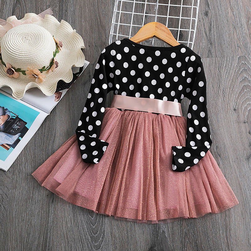 Polka dot princess dress - KuzuSHOP