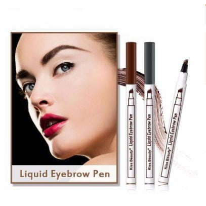 Waterproof Natural Eyebrow Pen Four-claw Eye Brow Tint Fork Tip Eyebrow Tattoo Pencil - KuzuSHOP