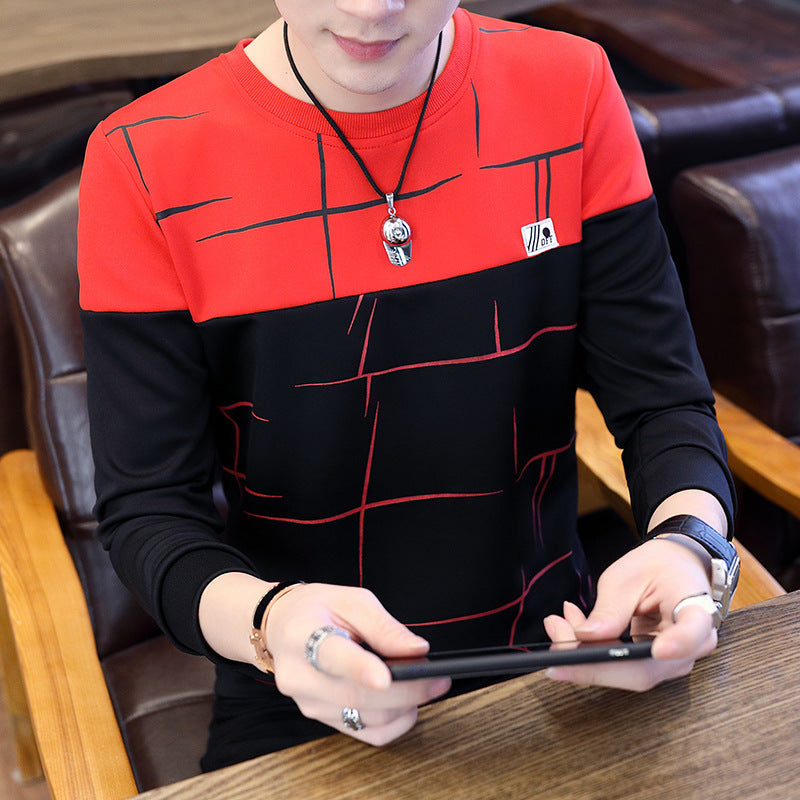 Spring and autumn color matching bottoming shirt - KuzuSHOP