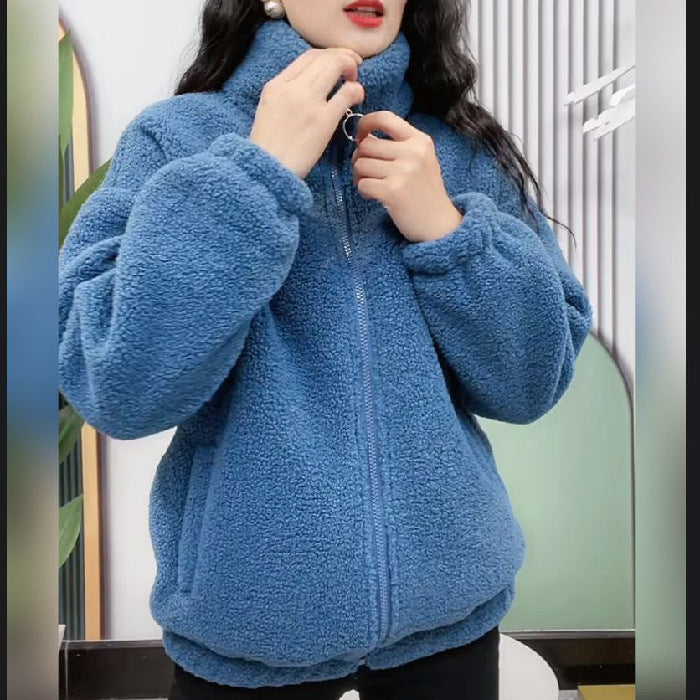 Women's Velvet Padded Thickened Coat - KuzuSHOP