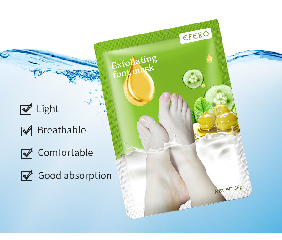 Exfoliating Foot Mask Foot SPA Pedicure Socks Removing Dead Skin Whitening Heels Feet Peeling Anti Cracked Foot Skin Care - KuzuSHOP