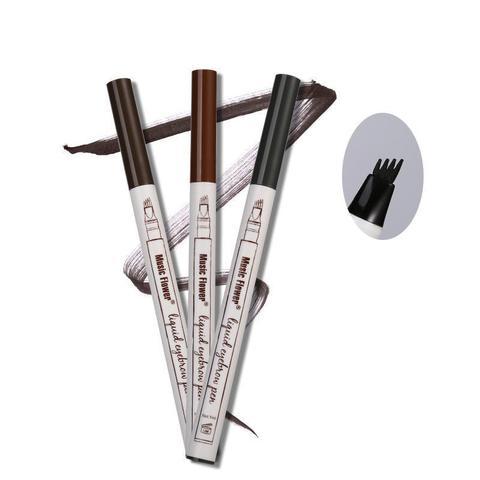 Waterproof Natural Eyebrow Pen Four-claw Eye Brow Tint Fork Tip Eyebrow Tattoo Pencil - KuzuSHOP