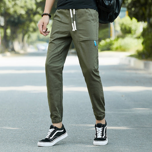 Sports pants, men's overalls, men's casual pants, Harlan nine pants, men's pants - KuzuSHOP