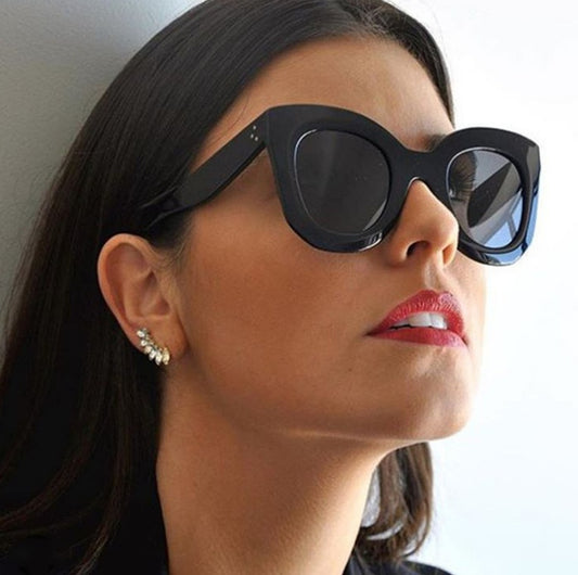 New Fashion Cat Eye Sunglasses Women Brand Designer Vintage Gradient Cat Eye Sun Glasses Shades For Women - KuzuSHOP
