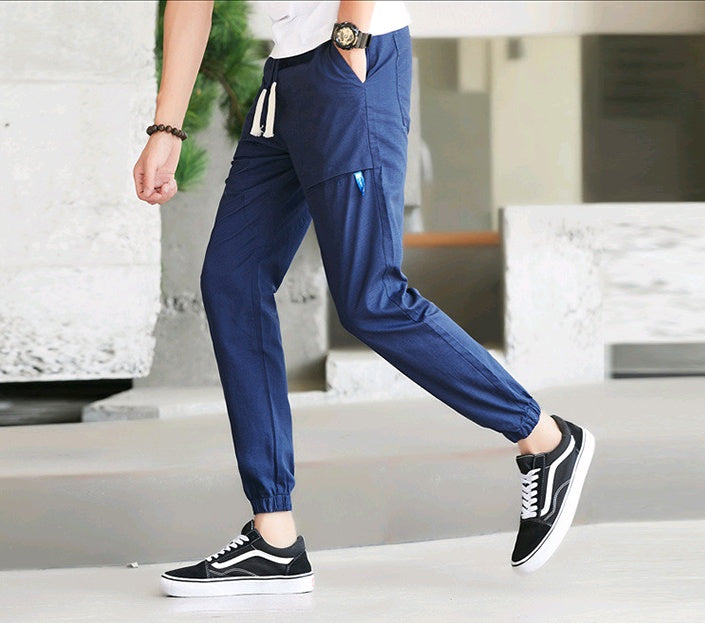 Sports pants, men's overalls, men's casual pants, Harlan nine pants, men's pants - KuzuSHOP