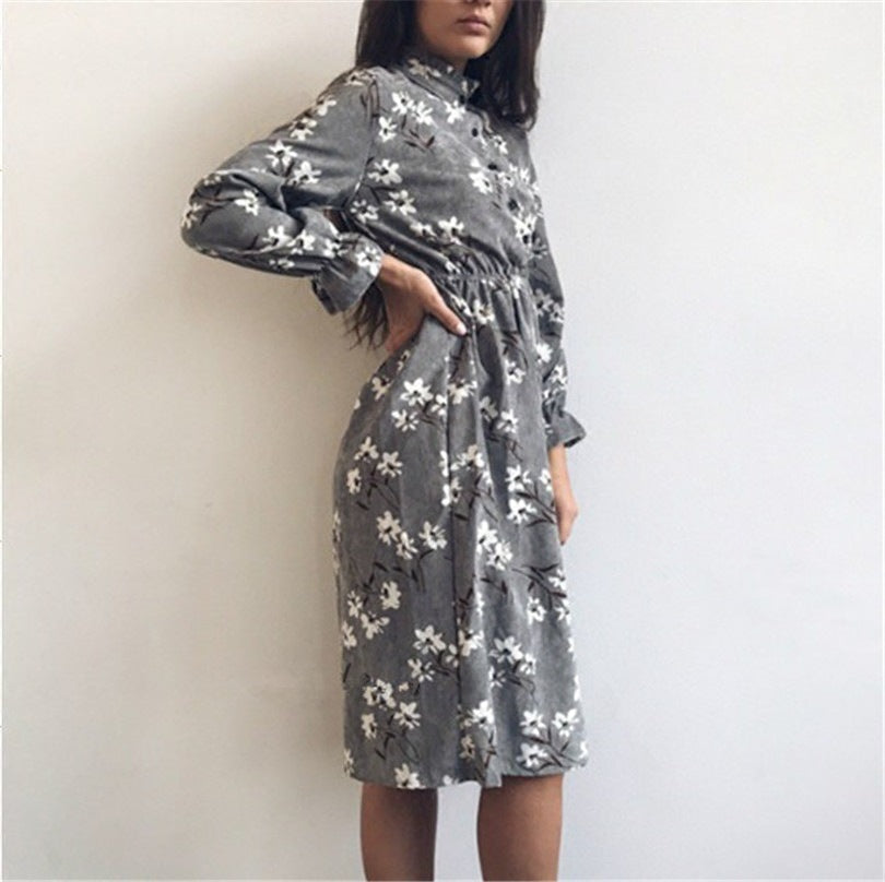 Mori floral dress - KuzuSHOP