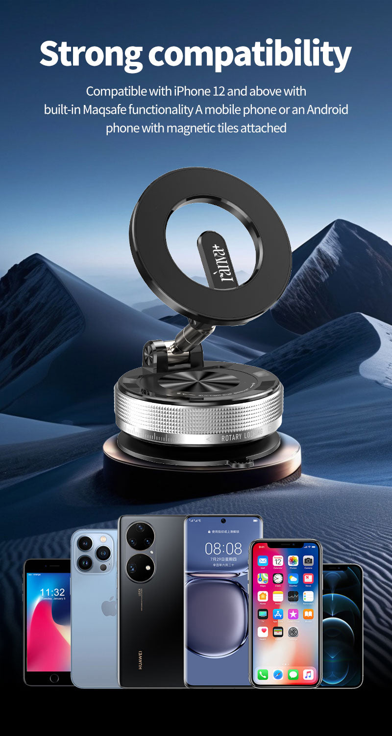ranva+ vacuum suction magnetic bracket mobile phone holder