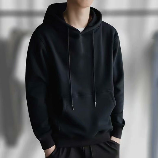 Fleece Sweater Men's Hooded Spring And Autumn New Korean Style Loose - KuzuSHOP
