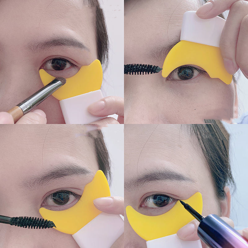 Eyelash Eyeliner Stencil Model Eye Mascara Comb Stencil Model Beginner Eye Makeup Helper Applicator Guide Card Tool Easy Wash - KuzuSHOP