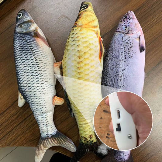 Without Cat Nip Version - Electric Jumping Fish Simulation Electric Fish Toy - KuzuSHOP