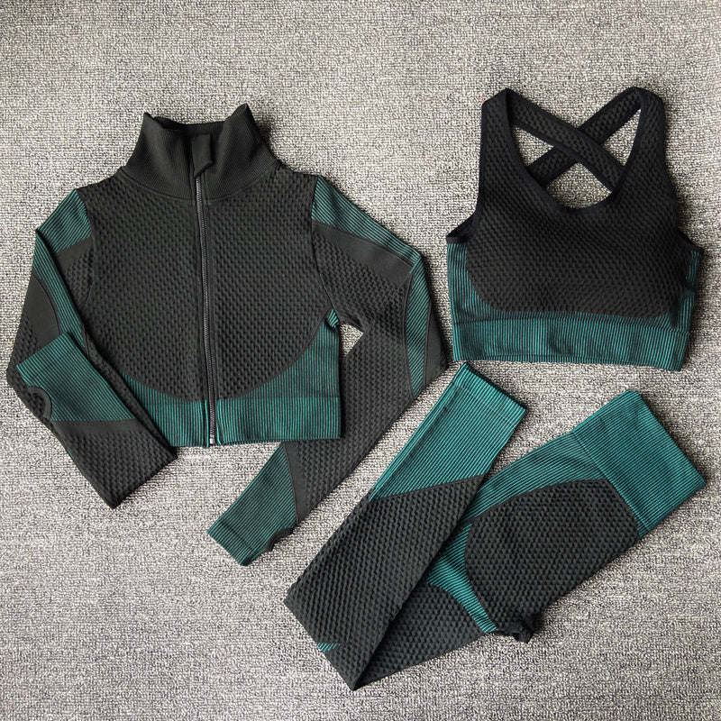 Yoga sets female sport gym suit - KuzuSHOP