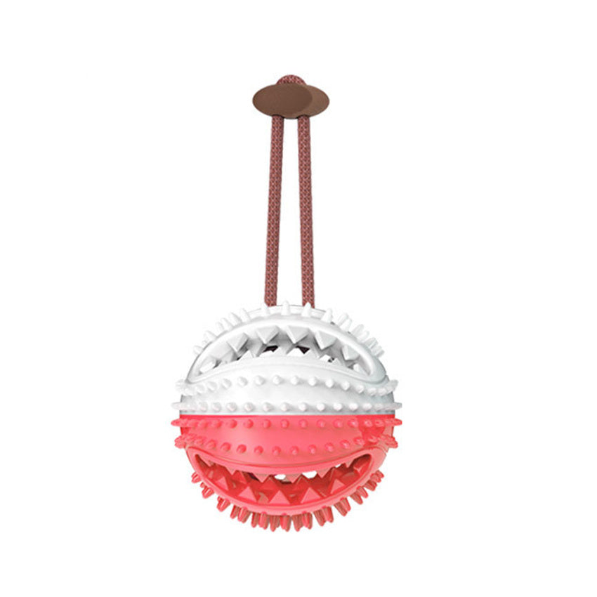 Dog Toys Silicon Suction Cup Tug Interactive Dog Ball Toy For Pet Chew Bite Tooth Cleaning Toothbrush Feeding Pet Supplies - KuzuSHOP
