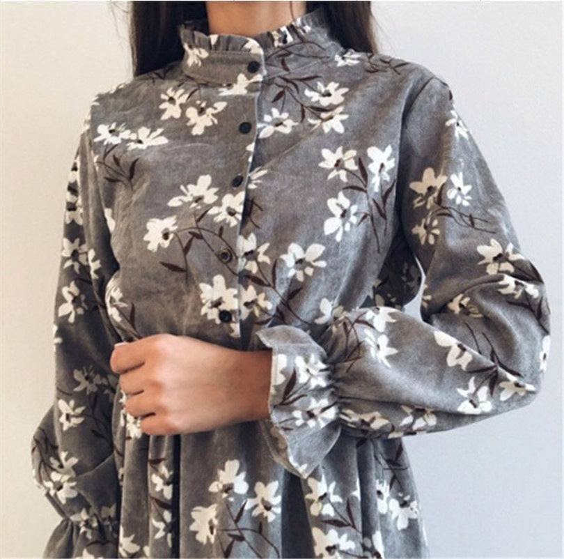 Mori floral dress - KuzuSHOP