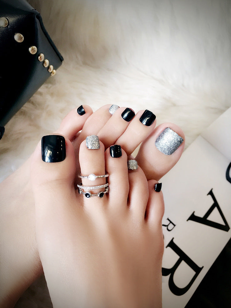 Pro Artificial Acrylic Toe Nails 24pcs Patch - KuzuSHOP