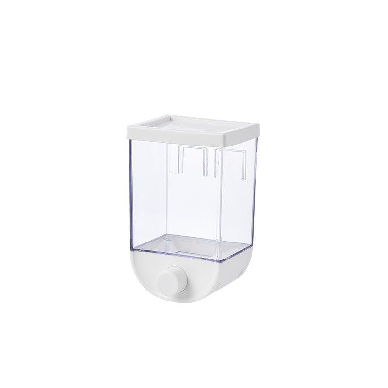 Kitchen Food Storage Easy Press Container Cereal Dispenser Wall Mounted Food Storage Box - KuzuSHOP