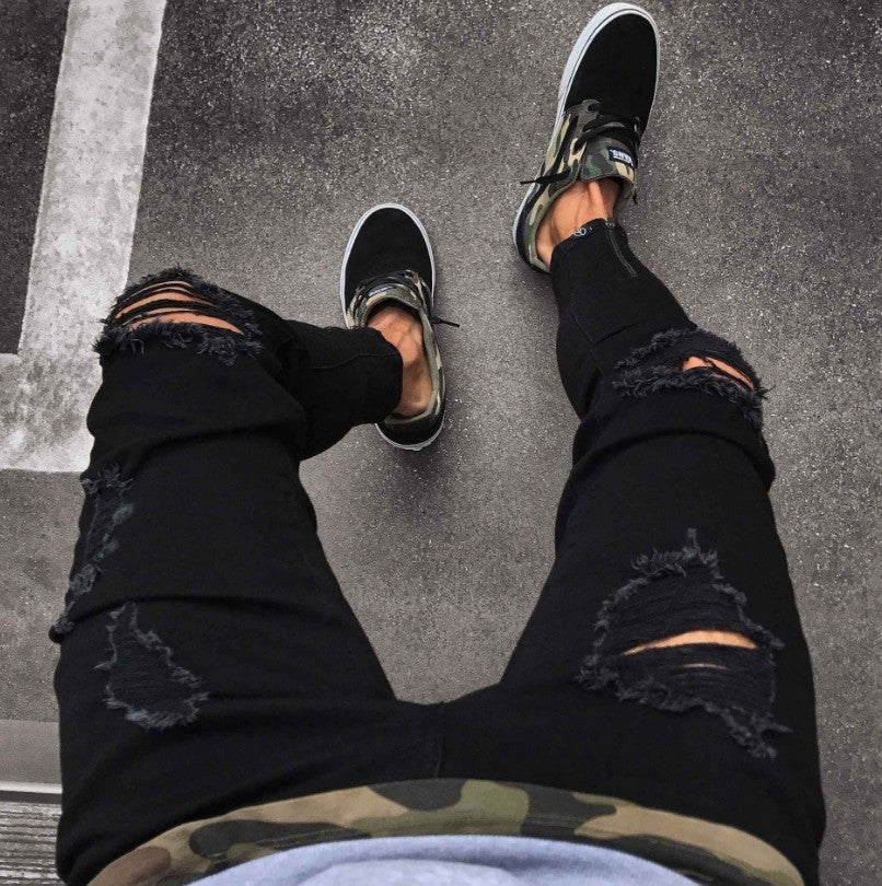 Streetwear Ripped Jeans - KuzuSHOP