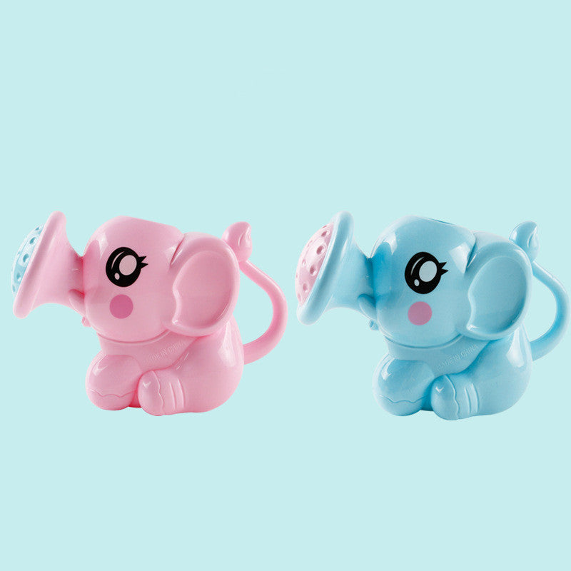 Baby Bath Toys Lovely Plastic Elephant Shape Water Spray For Baby Shower Swimming Toys Kids Gift Storage Mesh Bag Baby Kids Toy - KuzuSHOP