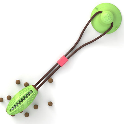Dog Toys Silicon Suction Cup Tug Interactive Dog Ball Toy For Pet Chew Bite Tooth Cleaning Toothbrush Feeding Pet Supplies - KuzuSHOP