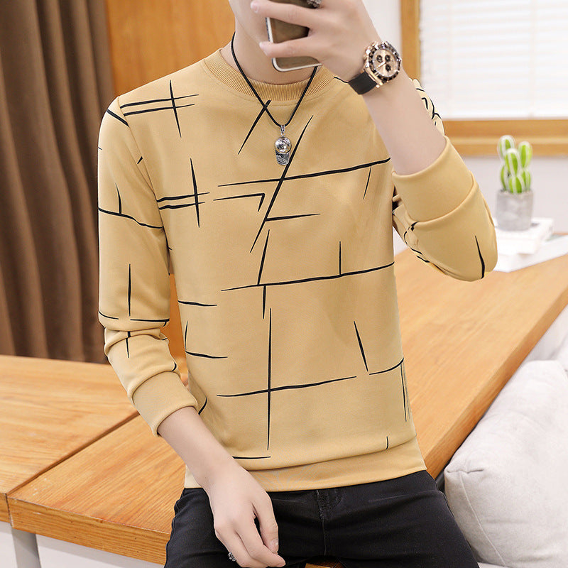 Spring and autumn color matching bottoming shirt - KuzuSHOP