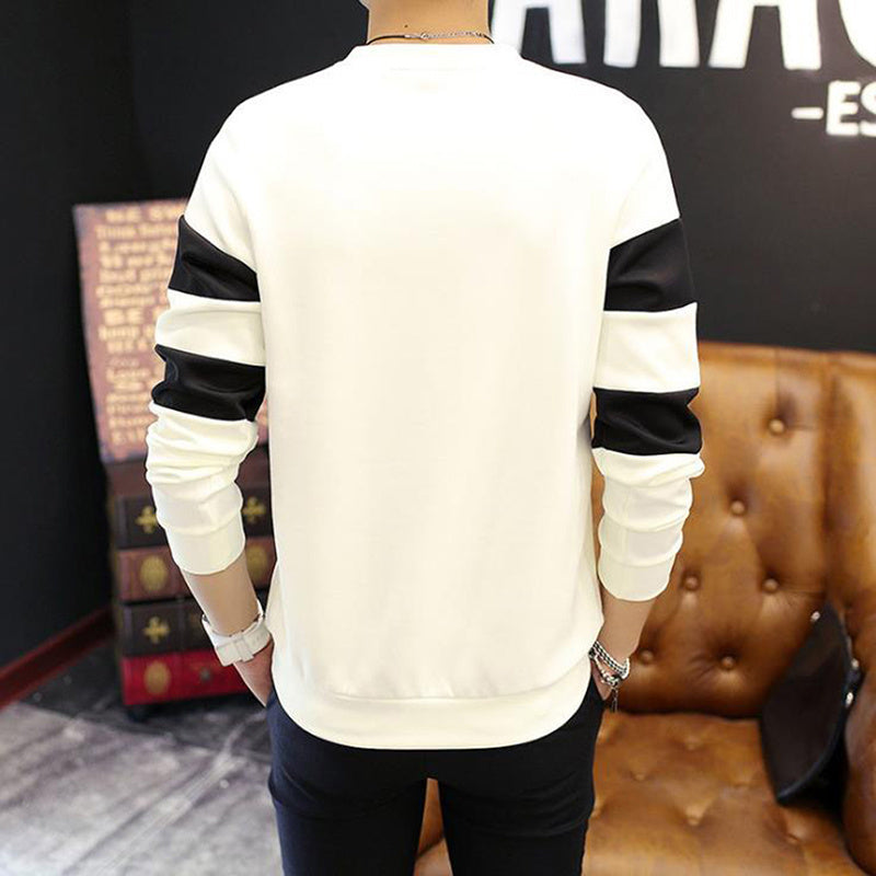 Striped color block sweatshirt - KuzuSHOP
