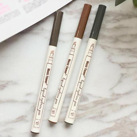 Waterproof Natural Eyebrow Pen Four-claw Eye Brow Tint Fork Tip Eyebrow Tattoo Pencil - KuzuSHOP