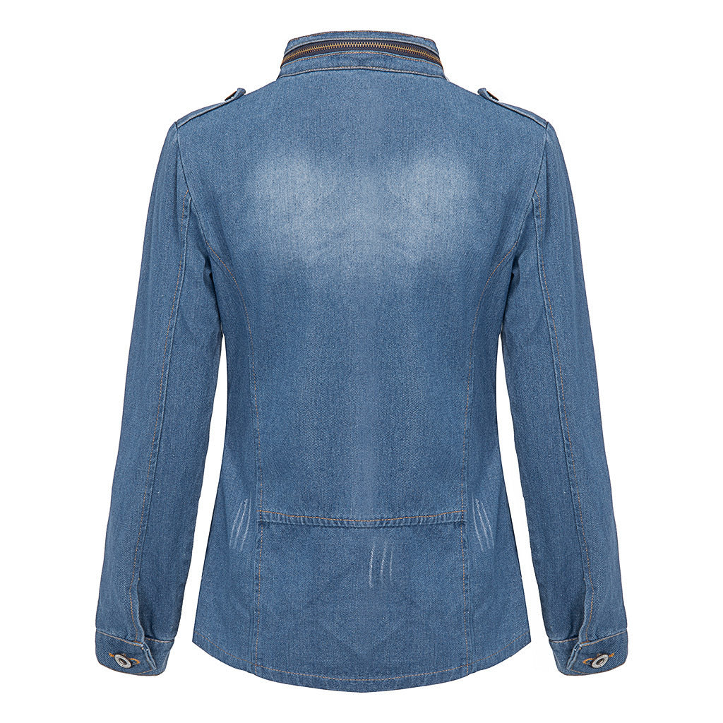 Women Denim Jacket - KuzuSHOP