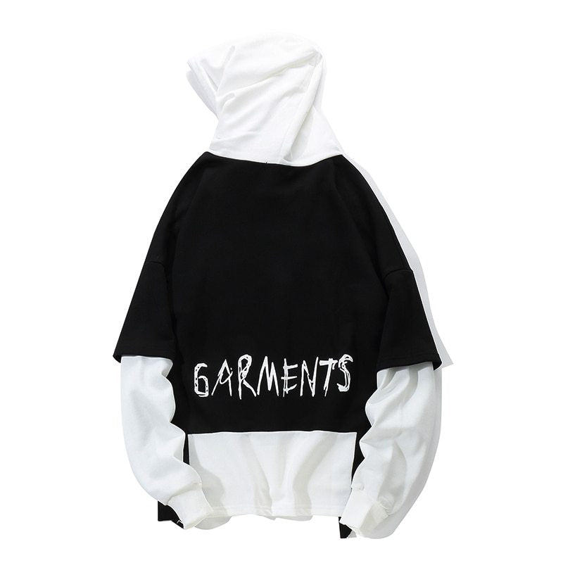 Autumn Men Graffiti Oversize Hoodies Hip-hop Round Neck Cotton Hoodie - KuzuSHOP