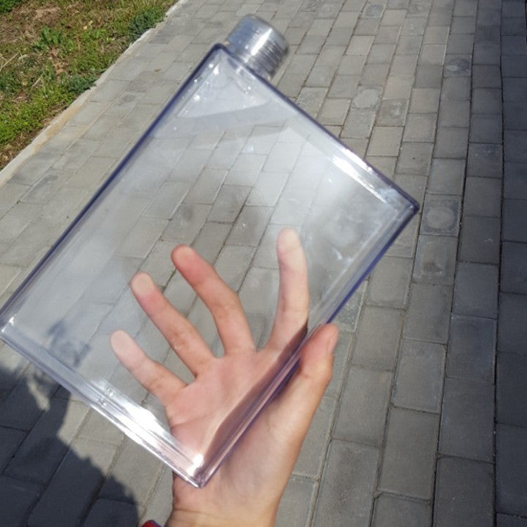 Fall-Proof And Leak-Proof Flat Sports Bottle Plastic Water Bottle - KuzuSHOP