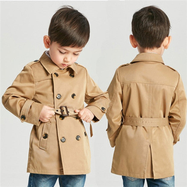 Kids' Overcoat Spring Boy's Trench Coat Mid-length - KuzuSHOP