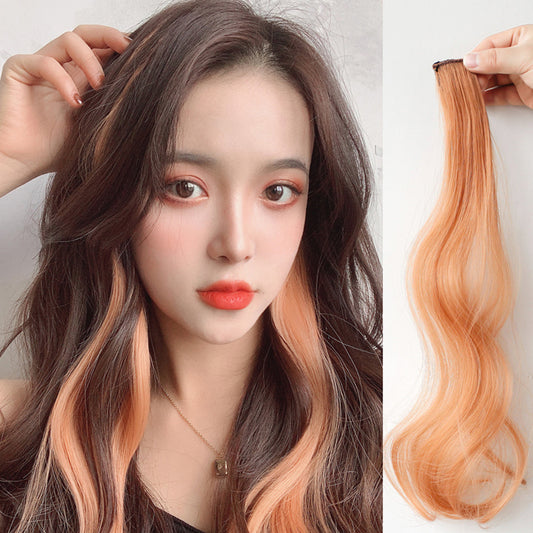 Curly Hair Hanging Ears, Hair Extension, Highlighting, Long Hair, Popular Color Wig - KuzuSHOP