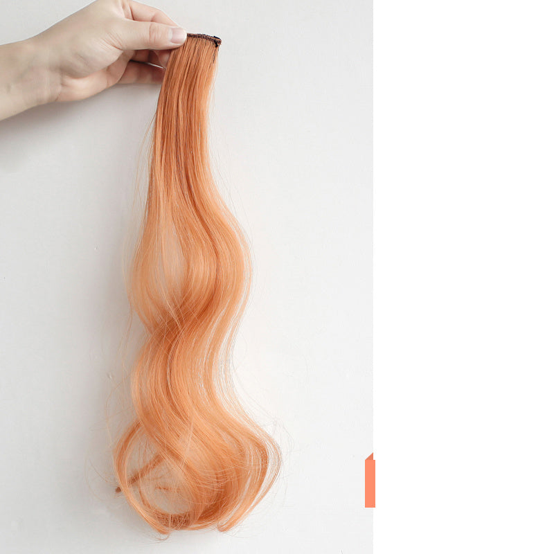 Curly Hair Hanging Ears, Hair Extension, Highlighting, Long Hair, Popular Color Wig - KuzuSHOP