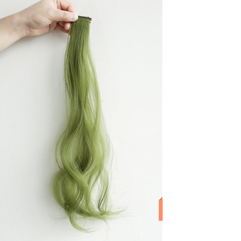 Curly Hair Hanging Ears, Hair Extension, Highlighting, Long Hair, Popular Color Wig - KuzuSHOP