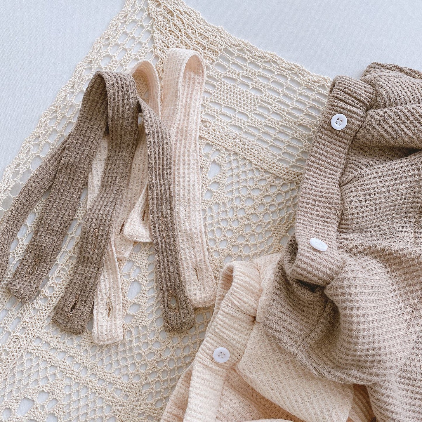Baby Romper 0-2 Years Old Baby Clothes Baby Girl Foreign Style Pleated Lotus Leaf Sling Climber - KuzuSHOP